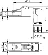 Telegärtner MFP8-4x90 T568B Cat.6A(IEC), AWG26/1-24/1, AWG27/7-24/7 Telegärtner MFP8-4x90 T568B Cat.6A(IEC), AWG26/1-24/1, AWG27/7-24/7